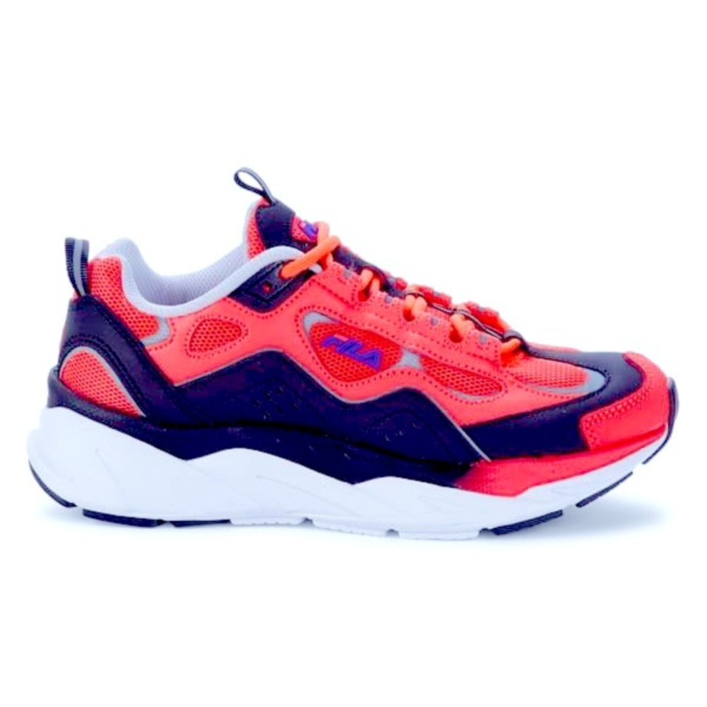 Womens Fila Triangle Mixed Media Sneakers